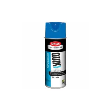 Krylon Krylon Industrial Quik-Mark Wb Inverted Marking Paint Apwa Brilliant Blue - A03406004, PK12 A03406004
